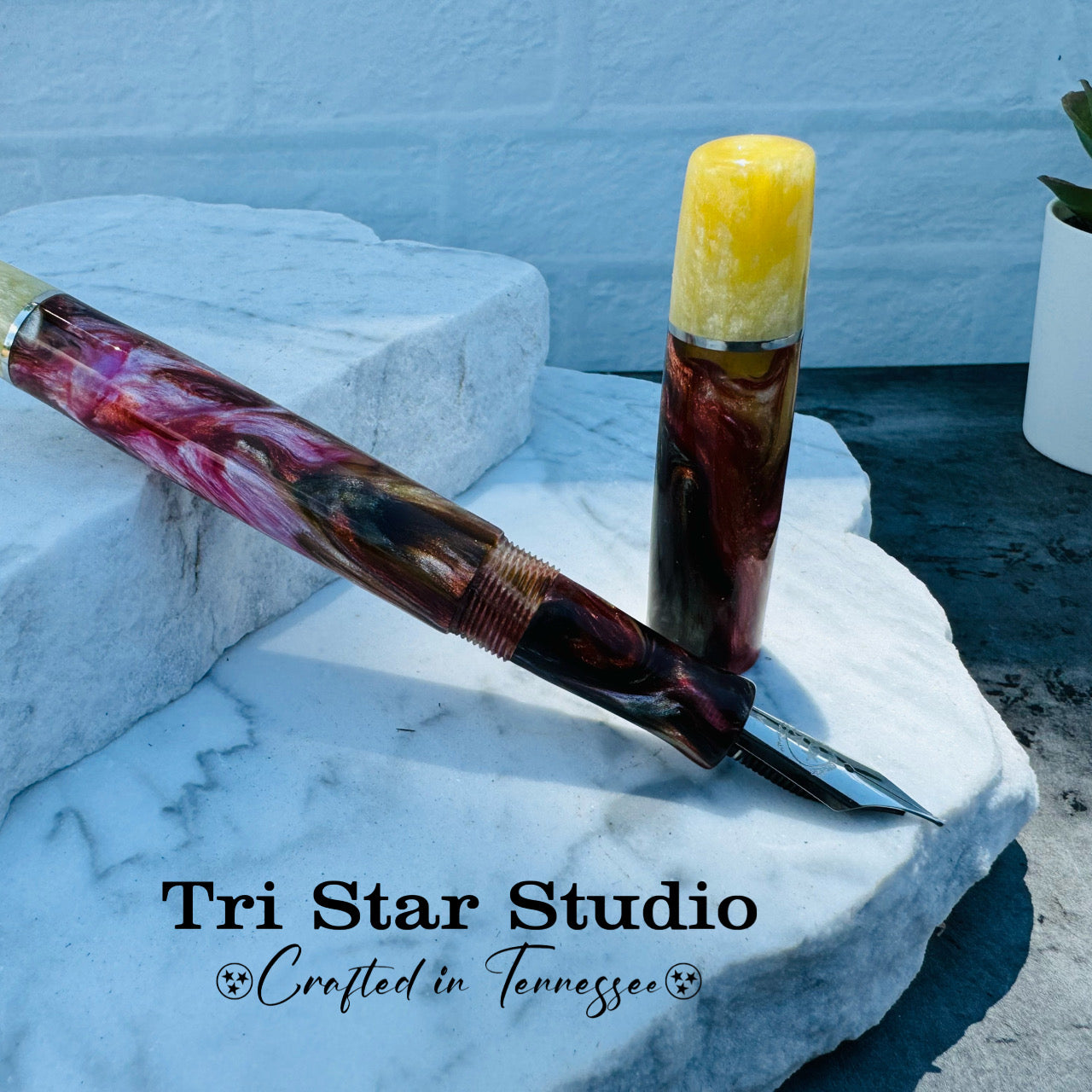 Beautiful Tea Garden Fountain Pen