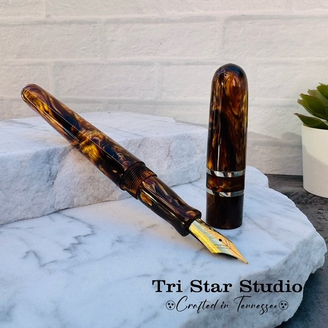 Dark Tortoise Fountain Pen